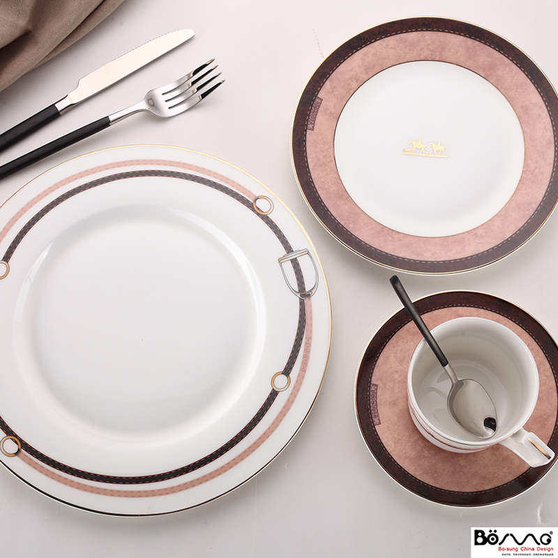 欧洲咖啡杯骨瓷西餐具套装