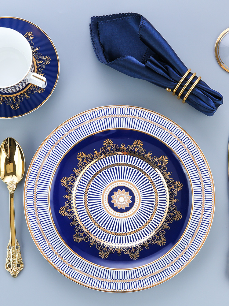 高档样板房摆台沙拉盘牛排刀叉