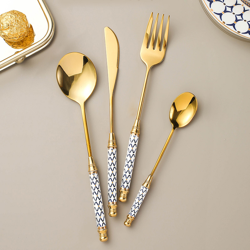 北欧风刀叉勺BOSUNG/伯善瓷