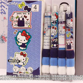 限定凯蒂猫按动笔ins高颜值学生刷题考试速干黑笔0.5mm顺滑中性笔