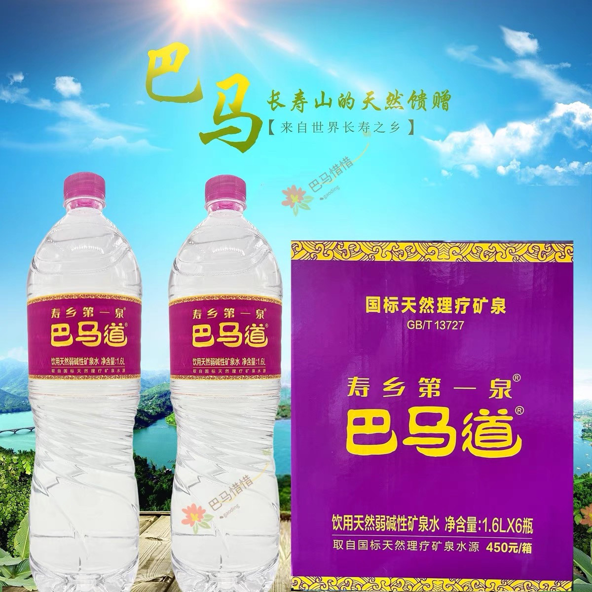 长寿之乡巴马道国际理疗矿泉水