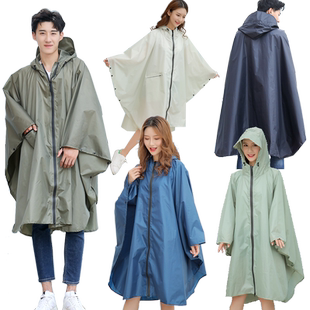 斗篷式雨衣男轻便户外徒步大码摩托车雨披女款成人电动车单人骑车