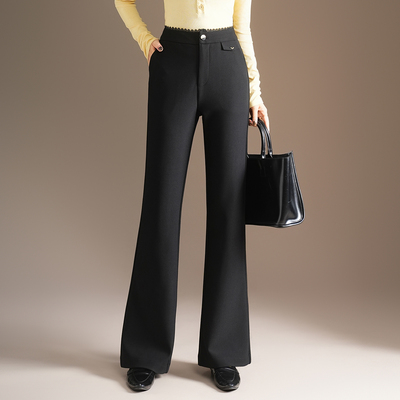 垂感喇叭裤女2025年秋季新款高腰显瘦弹力通勤西装长裤女士休闲裤