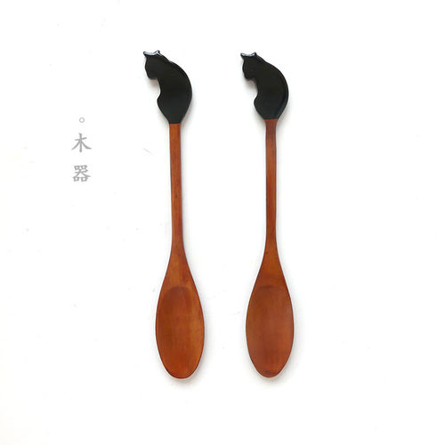 日式木勺子创意商用长柄餐具