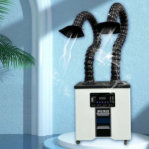 四川成都焊烟净化器单双头两种供选择环保焊锡烟尘净化器厂