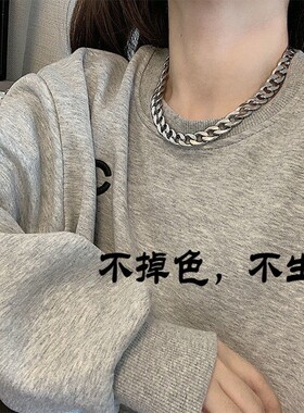 欧美古巴链条项链hiphop男女潮流ins嘻哈简约夸张街头流行粗款颈