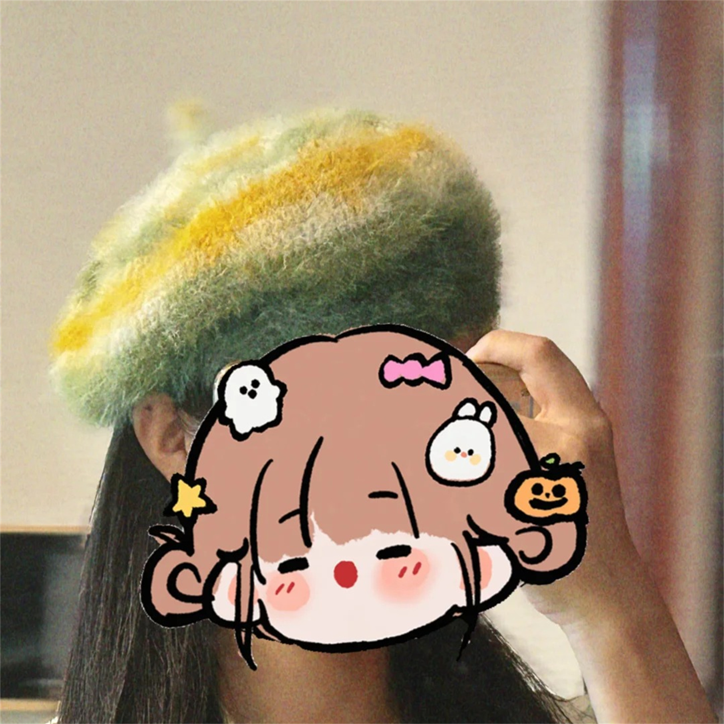 手工diy毛线编织贝雷帽子钩针材料包礼物自制送女友雪宝渐变毛线