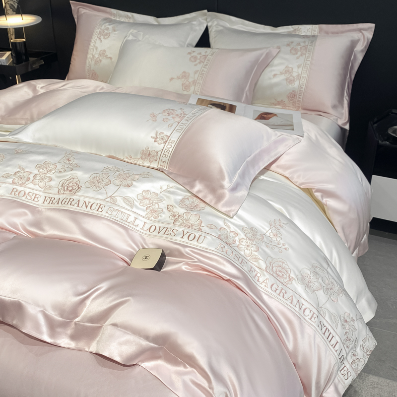 120支兰精天丝四件套4夏季冰丝凉感床单丝滑裸睡床笠家纺被套床品