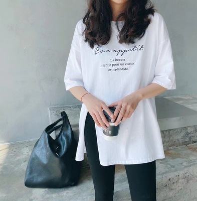 短袖女春2021年新款宽松显瘦