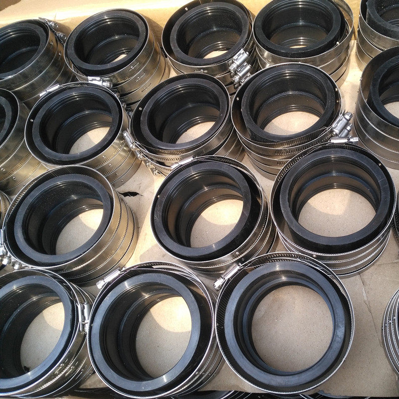 4寸不锈钢卡箍管束加强重型喉箍管卡铸铁PVC管道专用柔性接口110