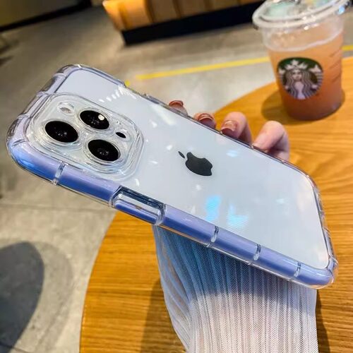 小清新适用苹果16pro手机壳防摔气囊iPhone14promax/15夜光透明13男女全包12简约高级感11创意小众保护套情侣