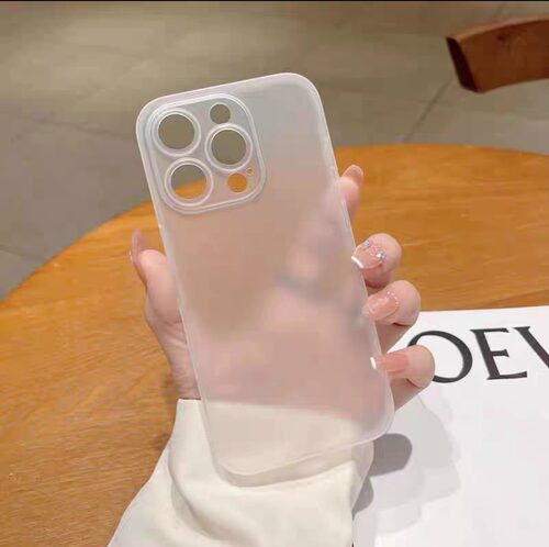适用苹果14Promax超薄0.3mm软壳iPhone13磨砂半透明15手机壳12不发黄11Pro男女简约xs防摔xr裸机手感7/8p全包