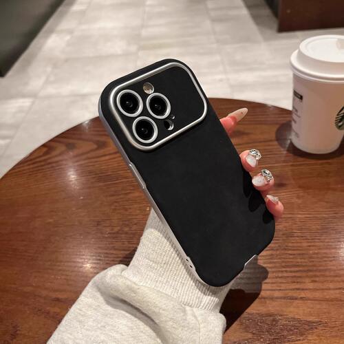 大视窗适用苹果17pro手机壳新款iphone16promax秋冬耐脏翻毛皮15pro全包防摔14保护套男女13网红爆款12小众11