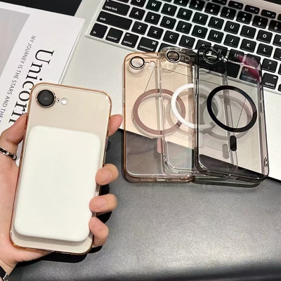 适用苹果16e磁吸充电手机壳iPhone15pro超薄pc硬壳14plus新款13pro保护套12/11男女款16plus高级感15pro简约