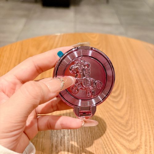 马上有钱陀螺粘贴式手机支架解压旋转好运超薄便携折叠通用追剧环