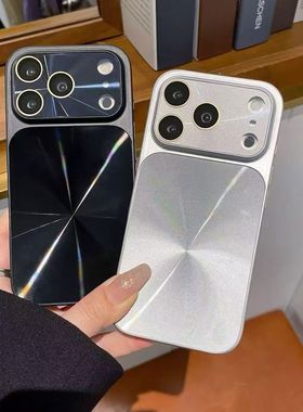 极光CD纹秒变大视窗适用苹果17promax手机壳新款iphone16/15/14plus水晶镜头膜13时尚12高级感11pm保护套情侣