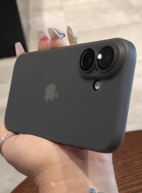 超薄磨砂TPU软壳17pm适用iphone16手机壳新款磨砂苹果15promax全包14pro透气12简约11自带镜头膜13高级感plus