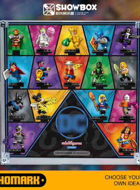 SOHOMARK人仔抽抽乐透明展示盒 适配LE高超级英雄DC积木71026套装