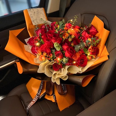 七夕情人节玫瑰花束鲜花速递济南市历下槐荫区天桥区花店同城配送