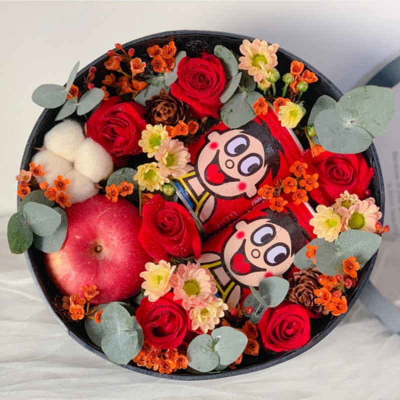 圣诞节平安夜苹果礼盒花束鲜花速递同城配送北京东城区西城区花店