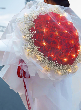 送女友生日鲜花速递河南漯河市舞阳县临颍县花店同城配送玫瑰花束