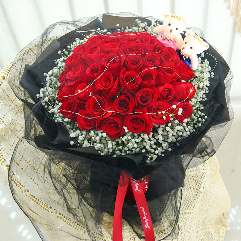 送女友生日鲜花速递福建南平市建瓯市邵武建阳市同城配送玫瑰花束