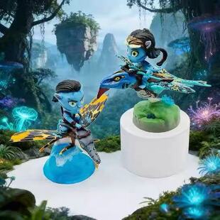 阿凡达手办模型玩具Q版水之道动漫车中控台机箱摆件蛋糕烘焙装饰