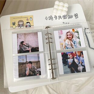 装卡的小册子ins风3寸A5相册收纳册本活页袋名片册影集贴纸收纳卡