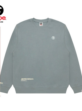 Aape旗舰店男装秋冬小标徽章休闲简约圆领卫衣C348XXP