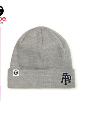 Aape旗舰店配饰字母刺绣休闲潮流针织帽冷帽5232XXN