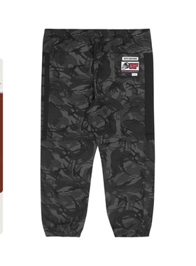 Aape旗舰店男装秋款简约印花迷彩刺绣贴束脚长裤6830XAI