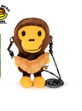 BABY MILO STORE配饰立体卡通小猴单肩包斜挎手机包4495XXQ