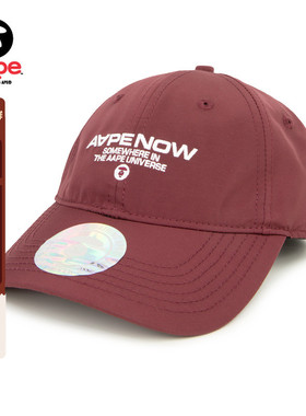 Aape旗舰店配饰猿人字母刺绣休闲潮流红色棒球帽鸭舌帽5255XXO