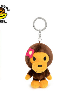 BABY MILO STORE配饰卡通花朵小猴钥匙扣挂饰4419XXP
