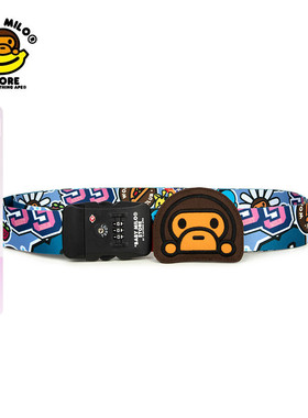 BABY MILO STORE配饰卡通小猴密码锁行李箱绑带4265XXP