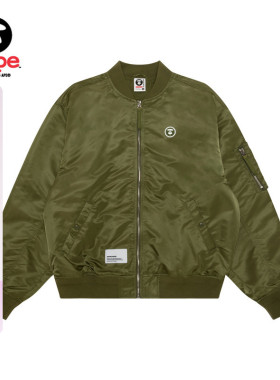 Aape旗舰店男装春季小标徽章休闲潮流宽松飞行夹克外套7728XXP