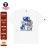 AAPER男装 春夏图案印花宽松少年感短袖 T恤1260XXO