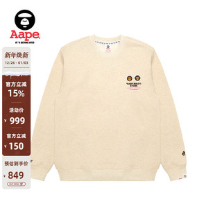 卡通图案印花圆领加绒卫衣9795XBP STORE男装 Aape联名BABY MILO