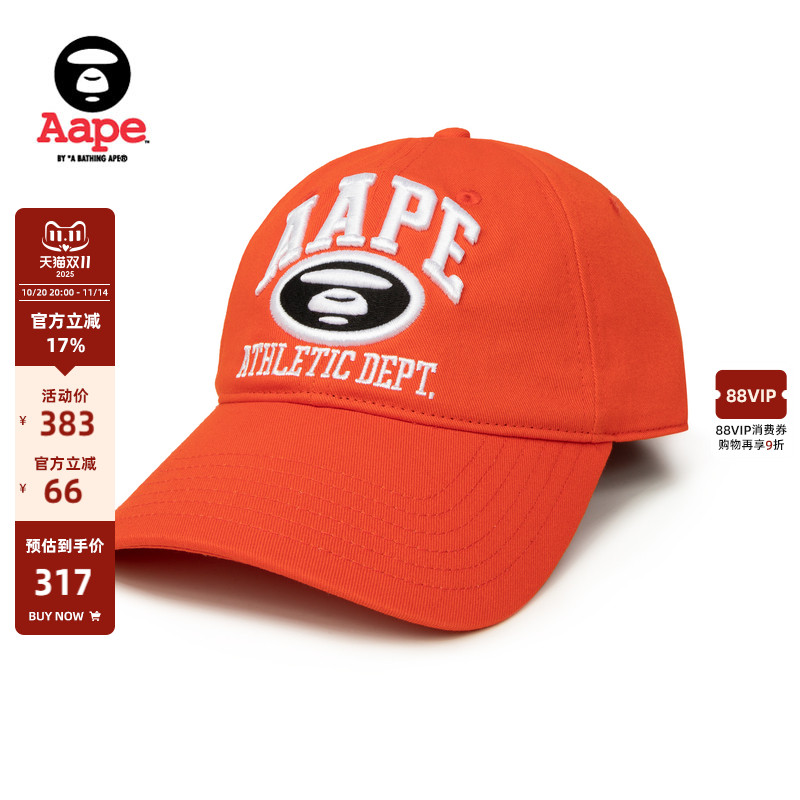Aape潮流棒球帽鸭舌帽