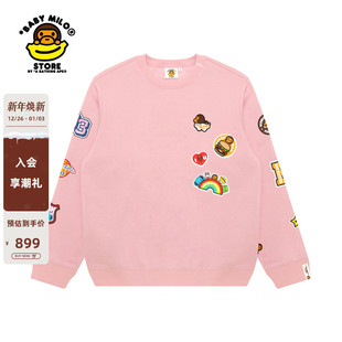 秋冬卡通小猴图案印花薄绒圆领卫衣3042XXP STORE女装 BABY MILO