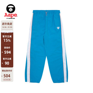 B603XXM 降落伞裤 Aape旗舰店女装 春秋猿人刺绣宽松潮流束脚休闲裤