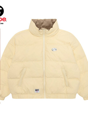 Aape旗舰店女装秋冬猿人徽章纯色潮流面包服羽绒服外套7764XXP