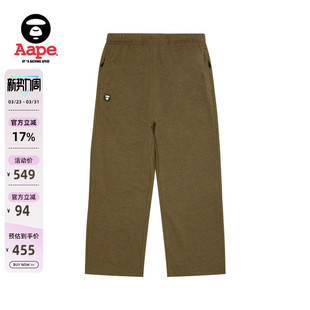 卫裤 小标徽章宽松潮流休闲长裤 C630XBP 春季 Aape旗舰店男装