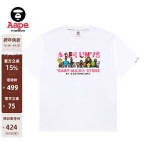 春夏图案印花短袖 STORE男装 T恤9751XXO MILO Aape联名BABY