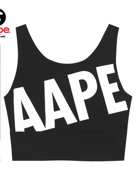 Aape旗舰店女装春夏字母多色印花修身舒适休闲背心0962XXI