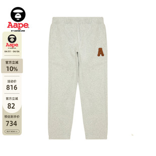 卫裤 C637XAP 秋冬字母徽章简约潮流薄绒休闲长裤 Aape旗舰店男装