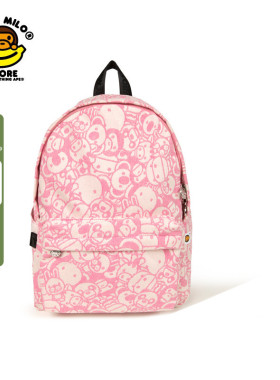 BABY MILO STORE配饰卡通动物图案满印双肩包（中号）4444XAQ