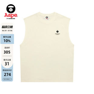 Aape旗舰店男装春夏扑克徽章简约潮流休闲背心1714XXO