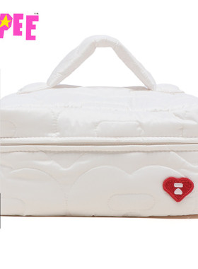 APEE配饰刺绣心型标绗缝化妆包F286A5P