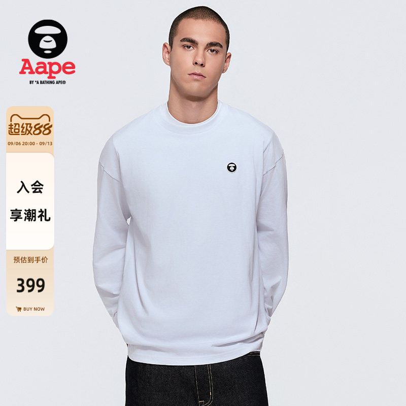 Aape小标徽章基础简约舒适T恤图片